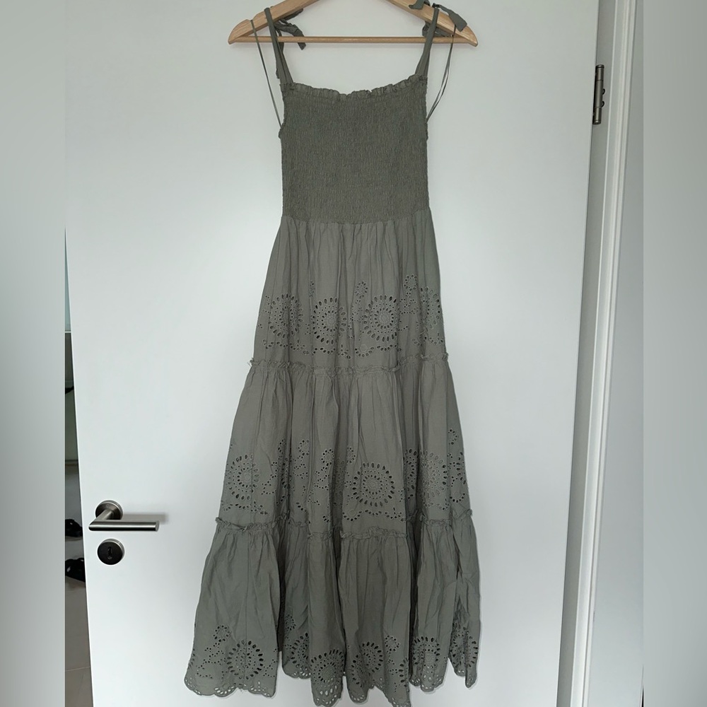 Zara Olive Green Sun Dress